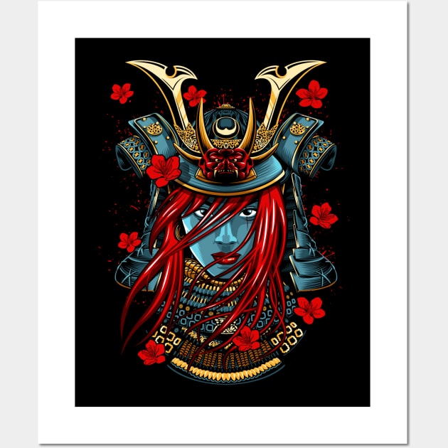 girl Samurai Wall Art by albertocubatas